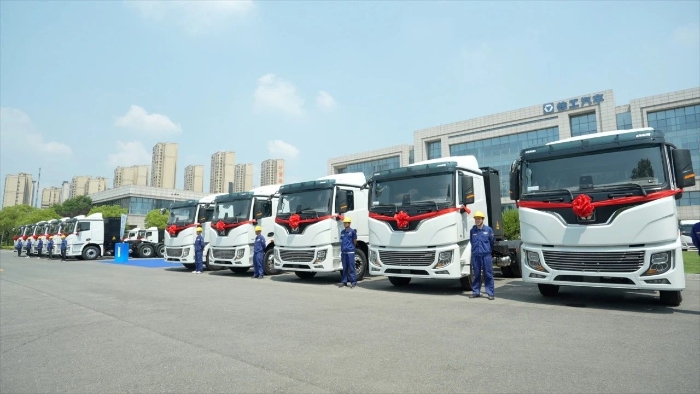 目的地：大西北！100臺徐工新能源重卡滿電啟程