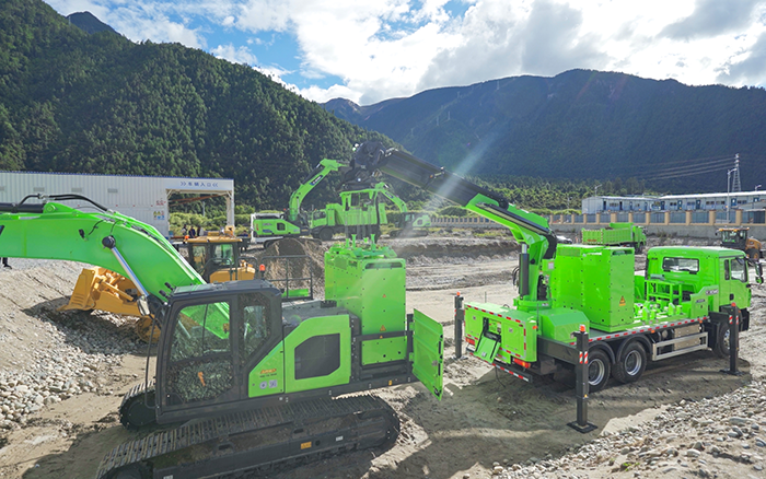 工程補能總卡殼？徐工移動換電車讓設(shè)備8分鐘滿電復(fù)工